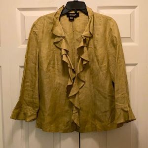 PECK & PECK  💯 LINEN BLOUSE JACKET